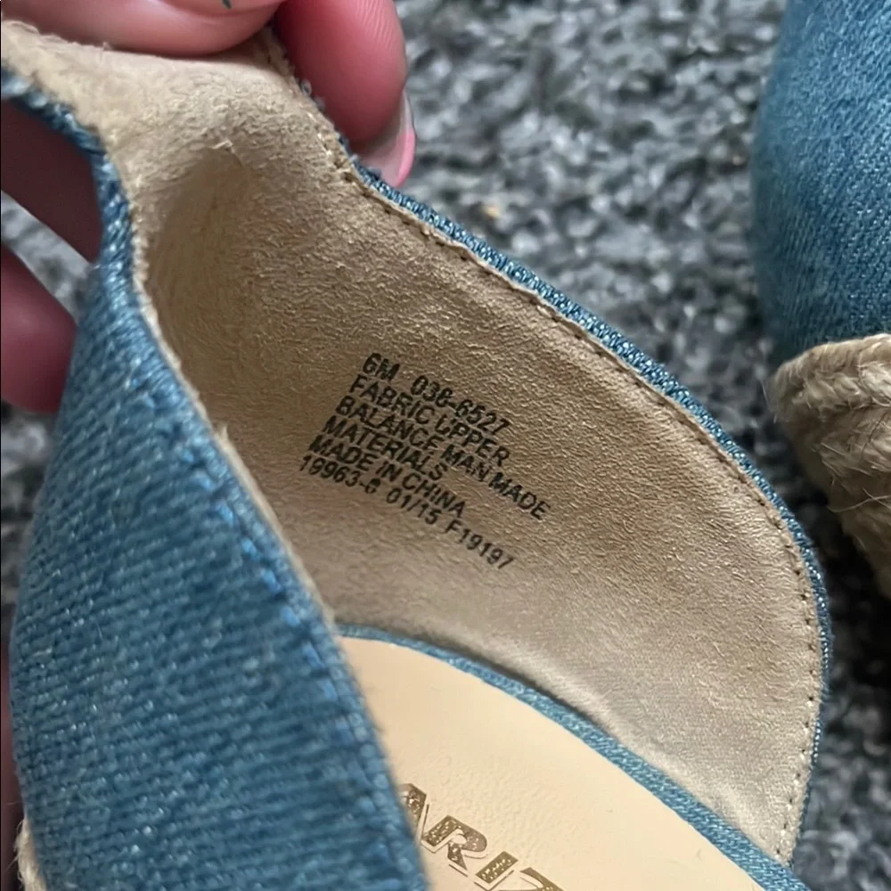 Women's Denim Wedge Sandals